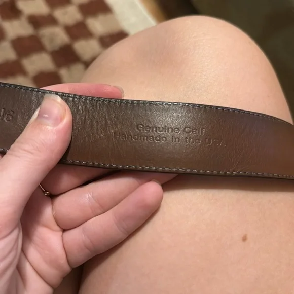 Alexander’s Belt 1995 925 Sterling Silver 1” Black/Brown Reversible Leather 46